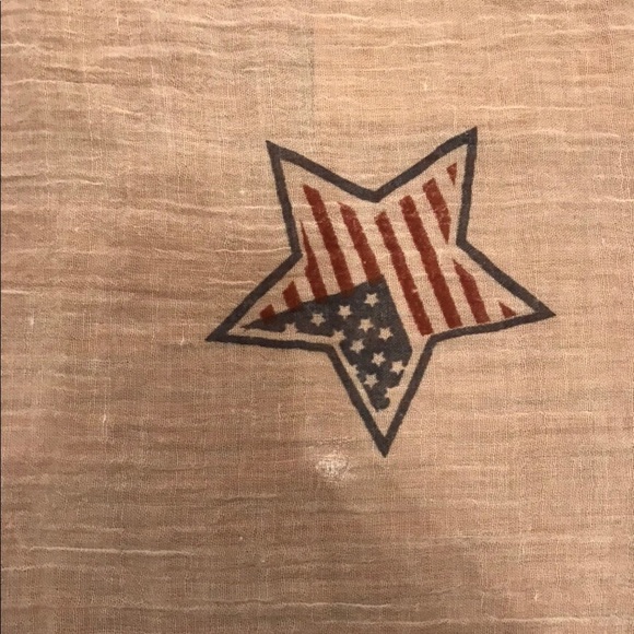 SILVER GRAY AMERICANA STARS SCARF FALL CASUAL USA - Picture 3 of 4